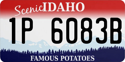 ID license plate 1P6083B