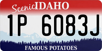 ID license plate 1P6083J