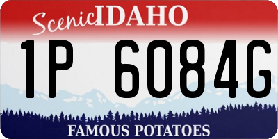 ID license plate 1P6084G