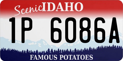 ID license plate 1P6086A