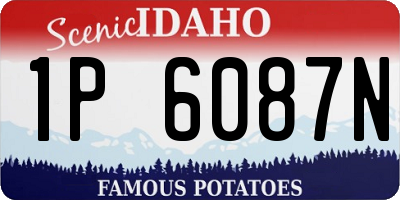 ID license plate 1P6087N