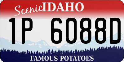 ID license plate 1P6088D