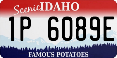 ID license plate 1P6089E