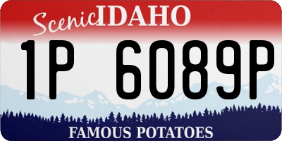ID license plate 1P6089P