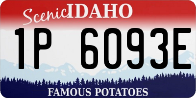 ID license plate 1P6093E