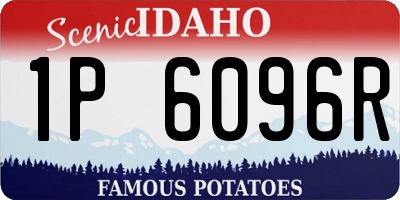 ID license plate 1P6096R