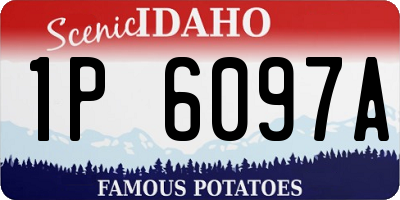 ID license plate 1P6097A