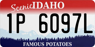 ID license plate 1P6097L