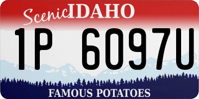 ID license plate 1P6097U