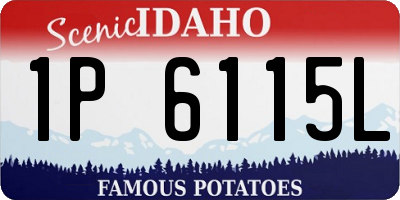 ID license plate 1P6115L