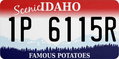 ID license plate 1P6115R