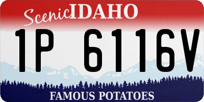 ID license plate 1P6116V