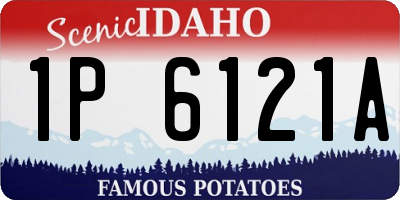 ID license plate 1P6121A