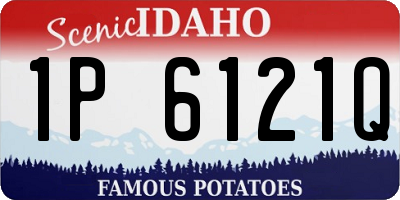 ID license plate 1P6121Q