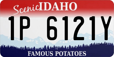 ID license plate 1P6121Y