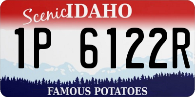 ID license plate 1P6122R