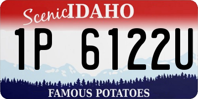 ID license plate 1P6122U