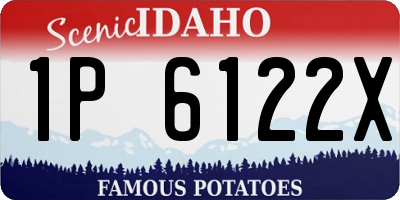 ID license plate 1P6122X