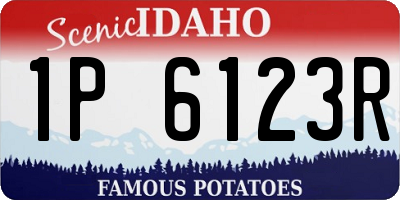 ID license plate 1P6123R