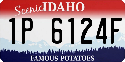 ID license plate 1P6124F