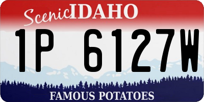 ID license plate 1P6127W