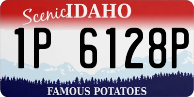 ID license plate 1P6128P