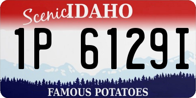 ID license plate 1P6129I
