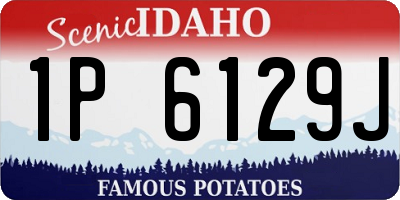 ID license plate 1P6129J