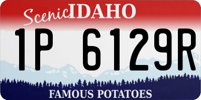 ID license plate 1P6129R