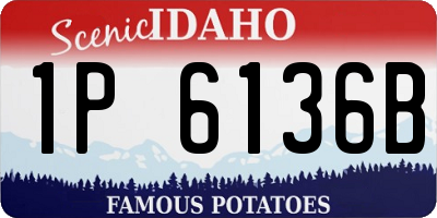 ID license plate 1P6136B