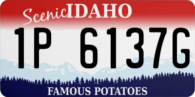 ID license plate 1P6137G
