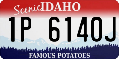 ID license plate 1P6140J