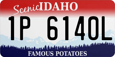 ID license plate 1P6140L
