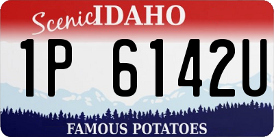 ID license plate 1P6142U