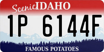 ID license plate 1P6144F