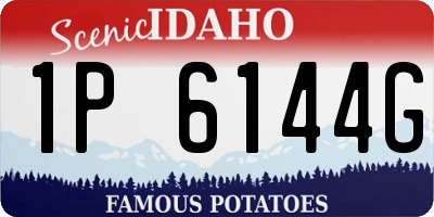 ID license plate 1P6144G