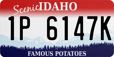 ID license plate 1P6147K