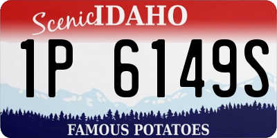 ID license plate 1P6149S
