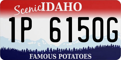 ID license plate 1P6150G