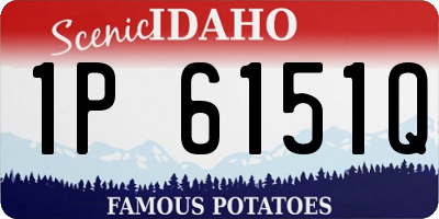 ID license plate 1P6151Q