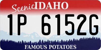 ID license plate 1P6152G