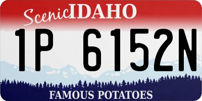 ID license plate 1P6152N