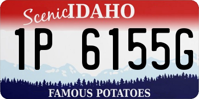 ID license plate 1P6155G