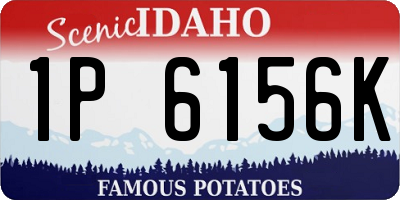 ID license plate 1P6156K