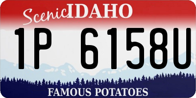 ID license plate 1P6158U