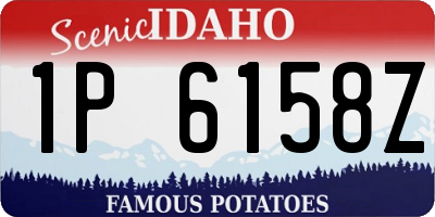 ID license plate 1P6158Z