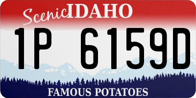 ID license plate 1P6159D