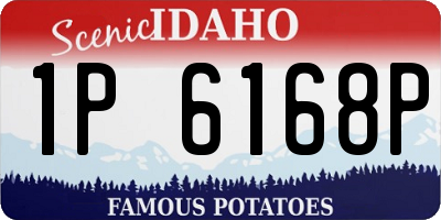 ID license plate 1P6168P