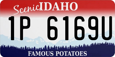 ID license plate 1P6169U