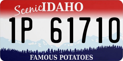 ID license plate 1P6171O